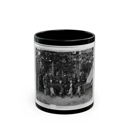 Bealeton, Virginia. Company I, 93d New York Infantry Officers And Non-Commissioned Officers (U.S. Civil War) Black Coffee Mug 11oz - Go Mug Yourself