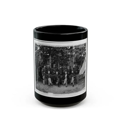Bealeton, Virginia. Company I, 93d New York Infantry Officers And Non-Commissioned Officers (U.S. Civil War) Black Coffee Mug 15oz - Go Mug Yourself