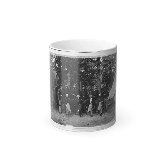 Bealeton, Virginia. Company I, 93D New York Infantry Officers and Non-Commissioned Officers (U.S. Civil War) Color Changing Coffee Mug 11oz Default Title 11oz - Go Mug Yourself