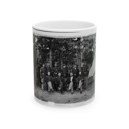 Bealeton, Virginia. Company I, 93d New York Infantry Officers And Non-Commissioned Officers (U.S. Civil War) White Coffee Mug 11oz - Go Mug Yourself