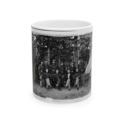 Bealeton, Virginia. Company I, 93d New York Infantry Officers And Non-Commissioned Officers (U.S. Civil War) White Coffee Mug 11oz - Go Mug Yourself
