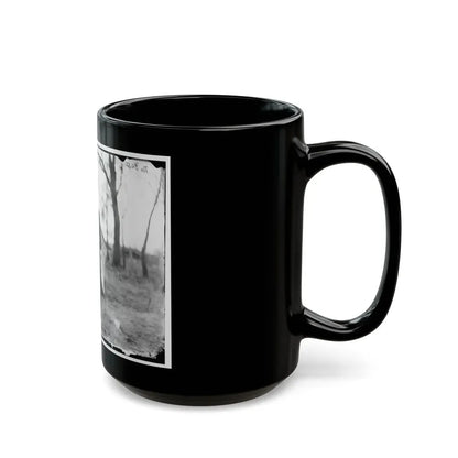 Bealeton, Virginia. Gen. William H. French Standing In Front Of Tent (U.S. Civil War) Black Coffee Mug - Go Mug Yourself