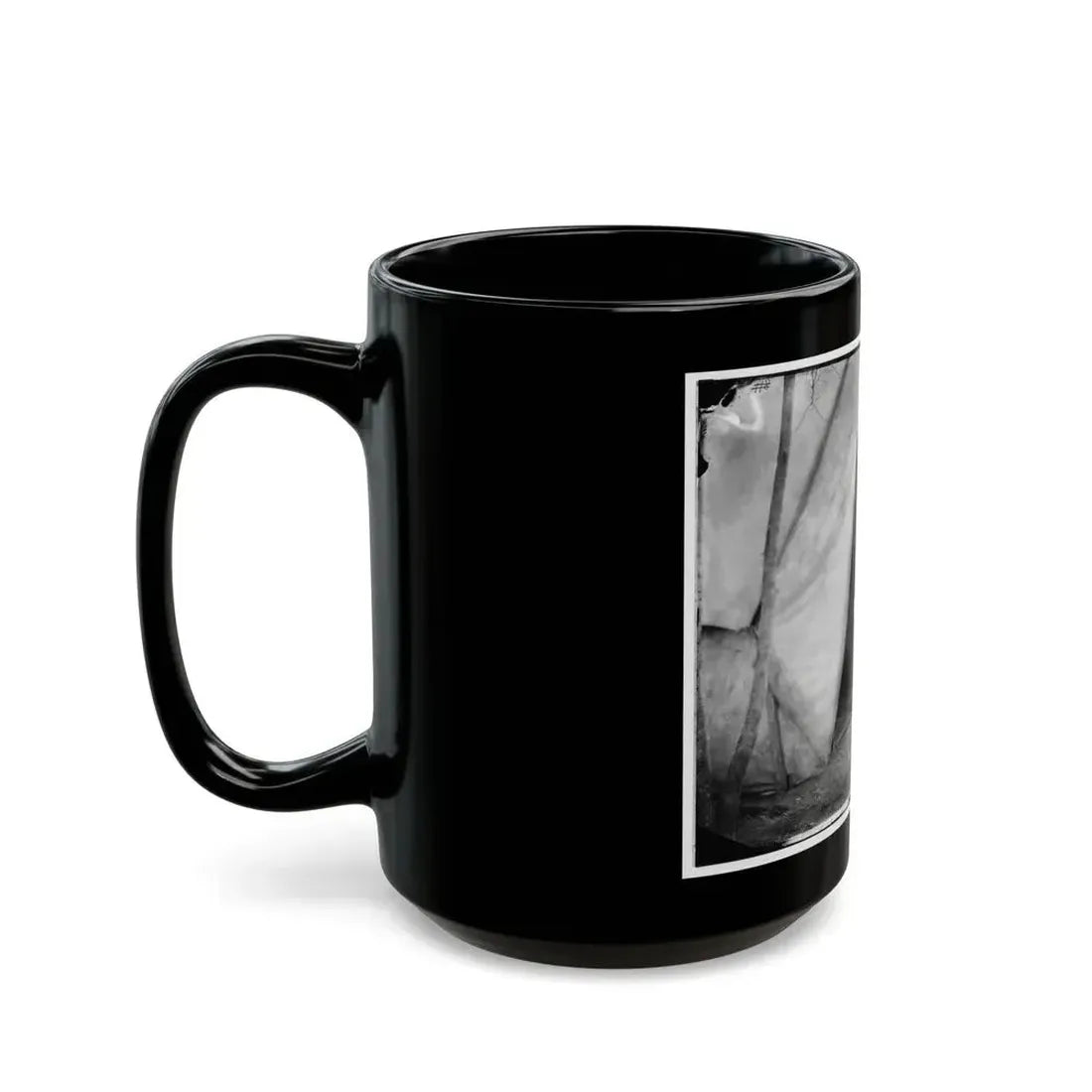 Bealeton, Virginia. Gen. William H. French Standing In Front Of Tent (U.S. Civil War) Black Coffee Mug - Go Mug Yourself