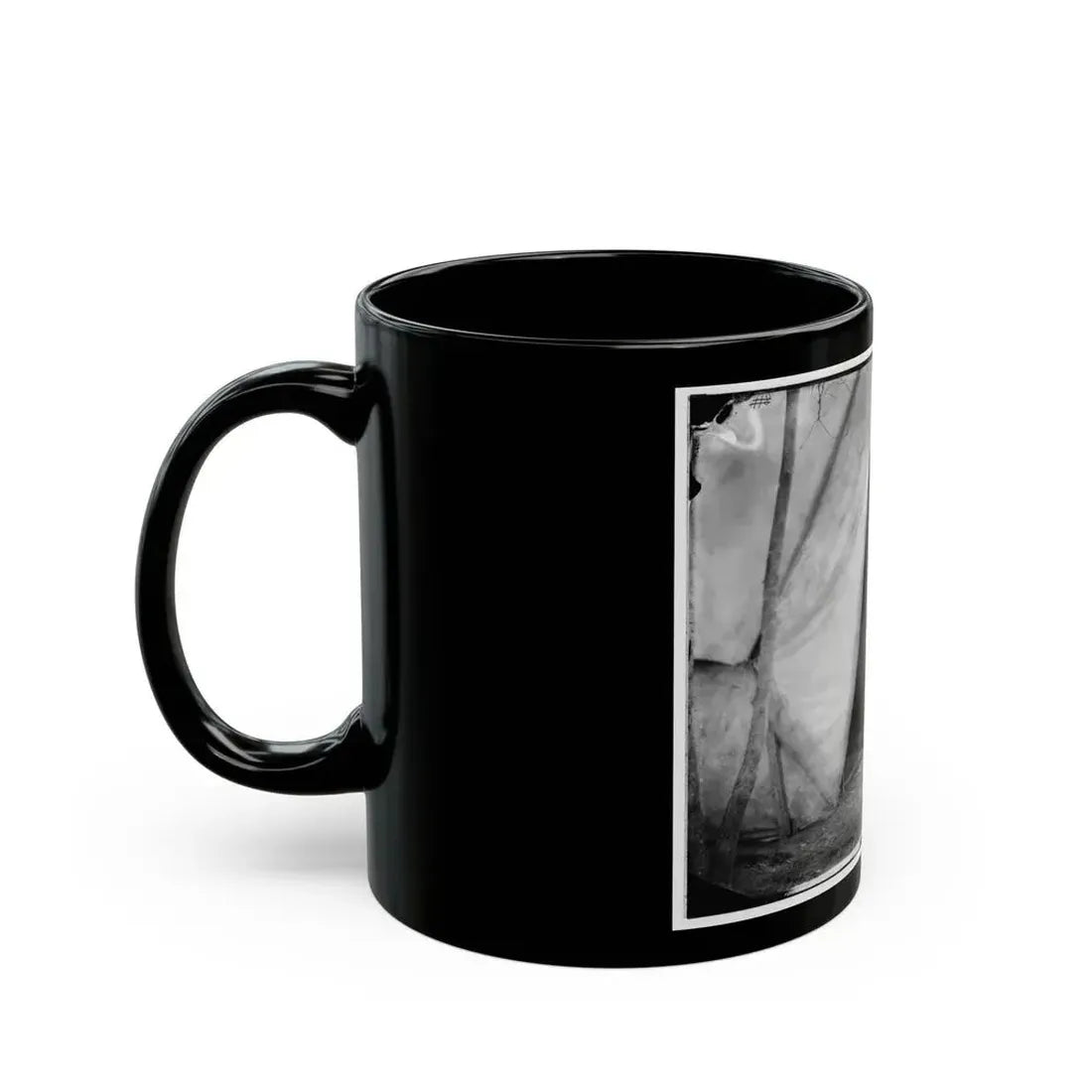 Bealeton, Virginia. Gen. William H. French Standing In Front Of Tent (U.S. Civil War) Black Coffee Mug - Go Mug Yourself