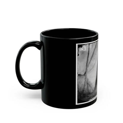 Bealeton, Virginia. Gen. William H. French Standing In Front Of Tent (U.S. Civil War) Black Coffee Mug - Go Mug Yourself