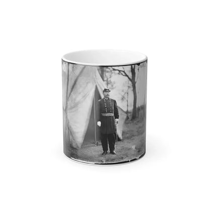 Bealeton, Virginia. Gen. William H. French Standing in Front of Tent (U.S. Civil War) Color Changing Coffee Mug 11oz Default Title 11oz - Go Mug Yourself
