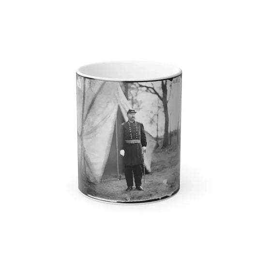Bealeton, Virginia. Gen. William H. French Standing in Front of Tent (U.S. Civil War) Color Changing Coffee Mug 11oz Default Title 11oz - Go Mug Yourself