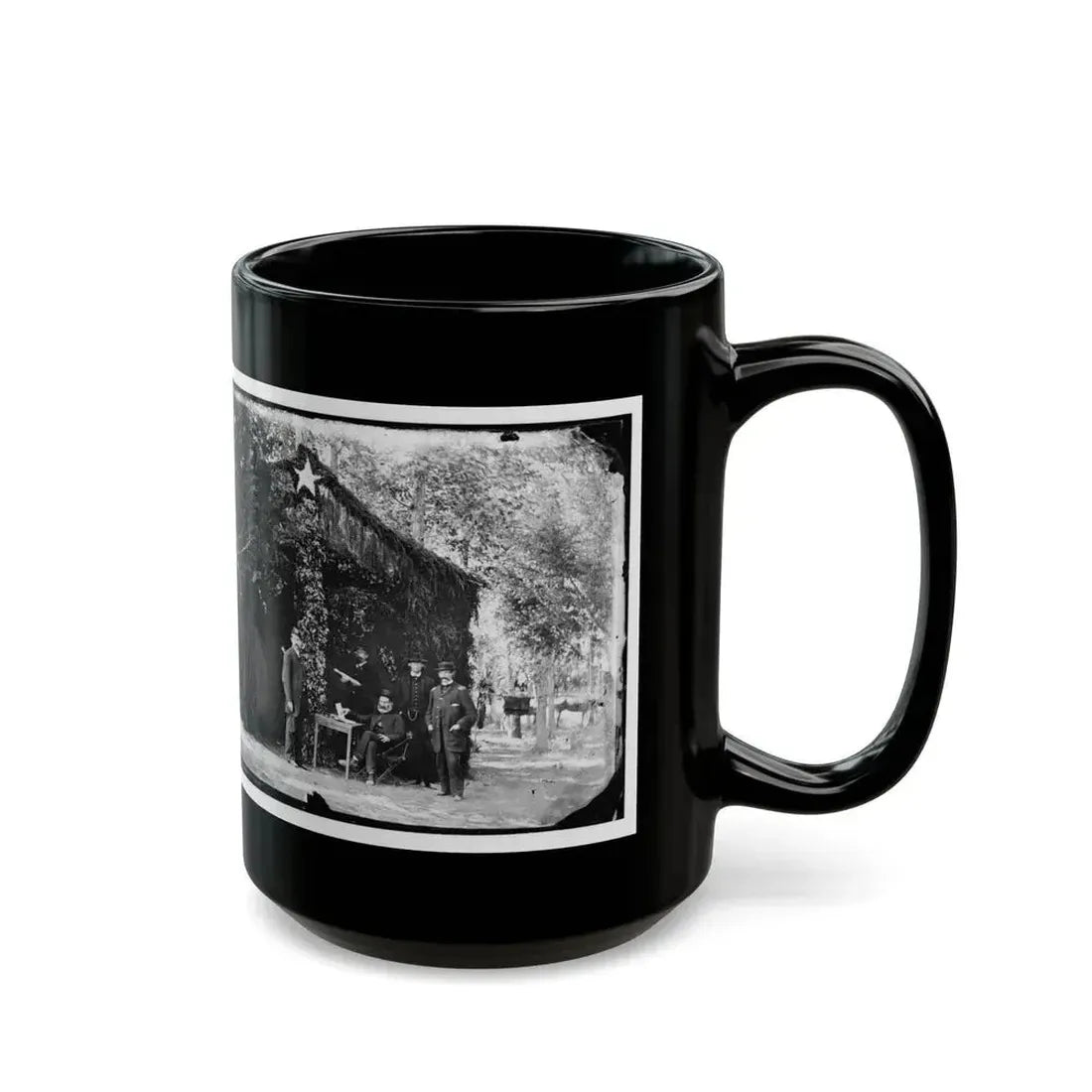 Bealeton, Virginia. General Marsena R. Patrick And Staff(2) (U.S. Civil War) Black Coffee Mug - Go Mug Yourself