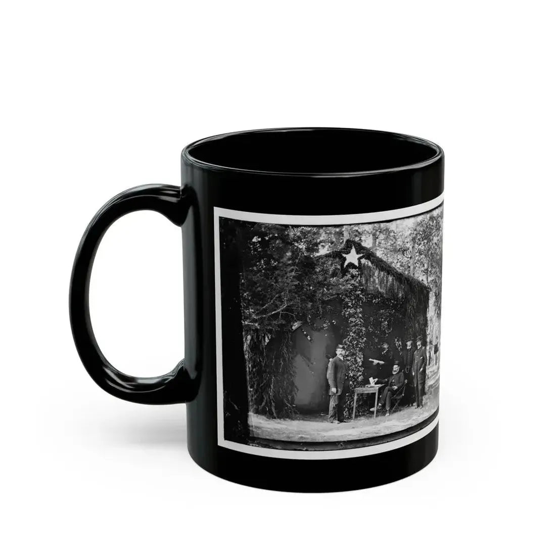 Bealeton, Virginia. General Marsena R. Patrick And Staff(2) (U.S. Civil War) Black Coffee Mug - Go Mug Yourself