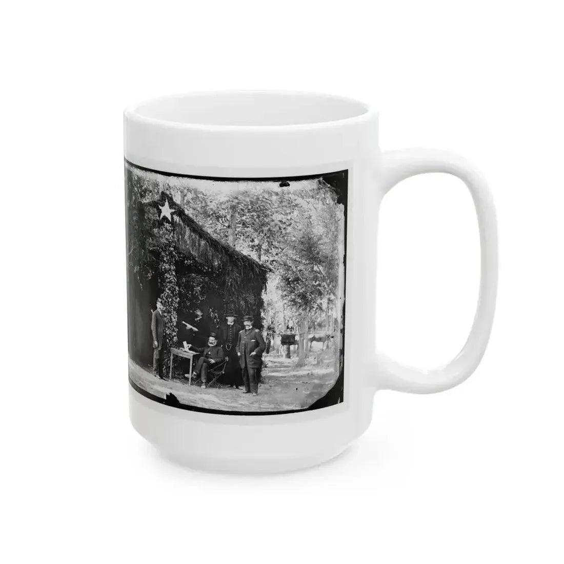 Bealeton, Virginia. General Marsena R. Patrick And Staff(2) (U.S. Civil War) White Coffee Mug - Go Mug Yourself