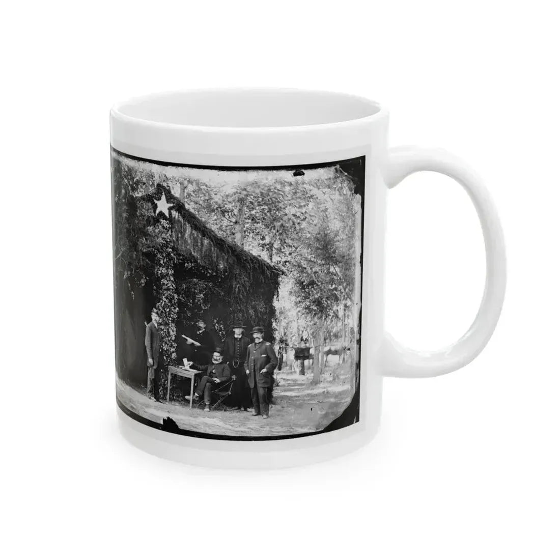 Bealeton, Virginia. General Marsena R. Patrick And Staff(2) (U.S. Civil War) White Coffee Mug - Go Mug Yourself