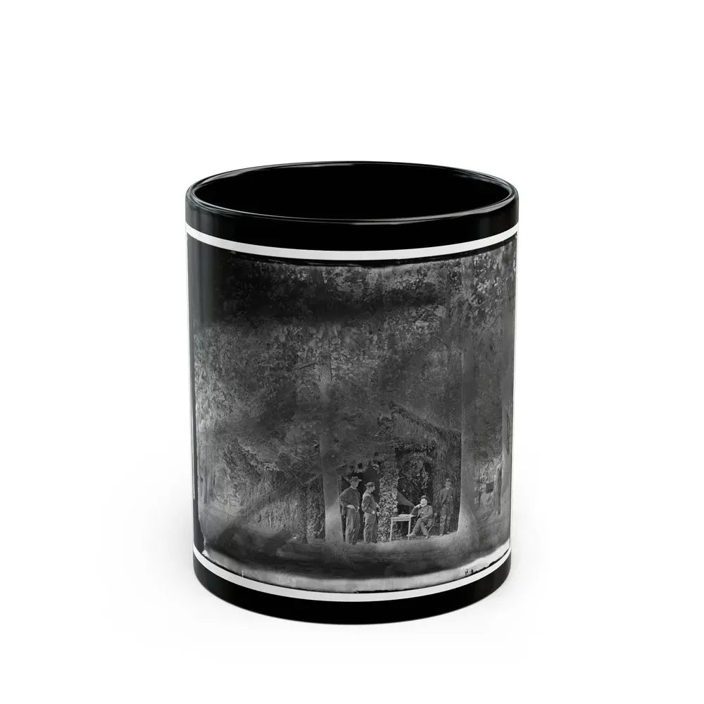 Bealeton, Virginia. General Marsena R. Patrick And Staff (U.S. Civil War) Black Coffee Mug 11oz - Go Mug Yourself