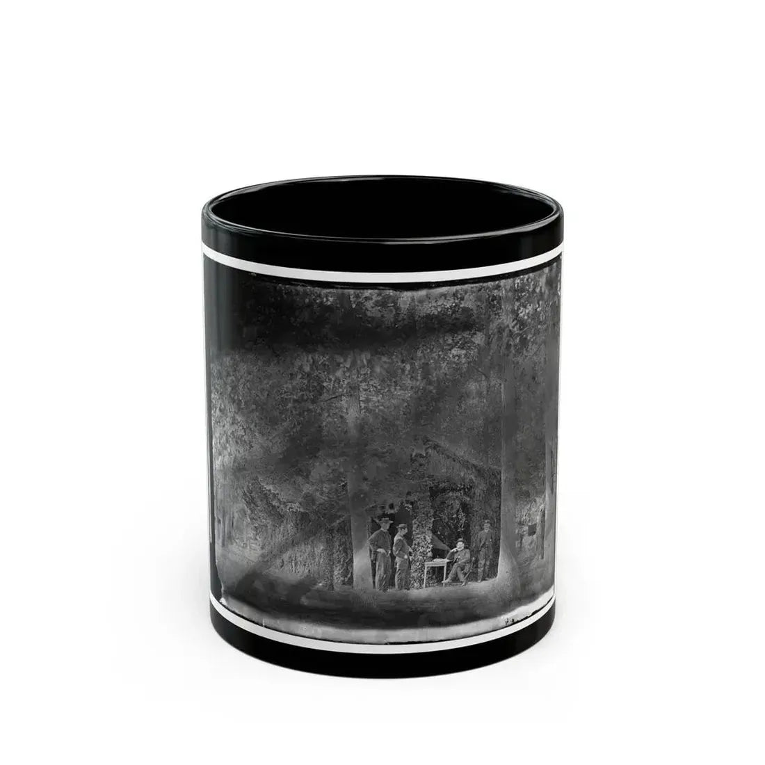 Bealeton, Virginia. General Marsena R. Patrick And Staff (U.S. Civil War) Black Coffee Mug 11oz - Go Mug Yourself