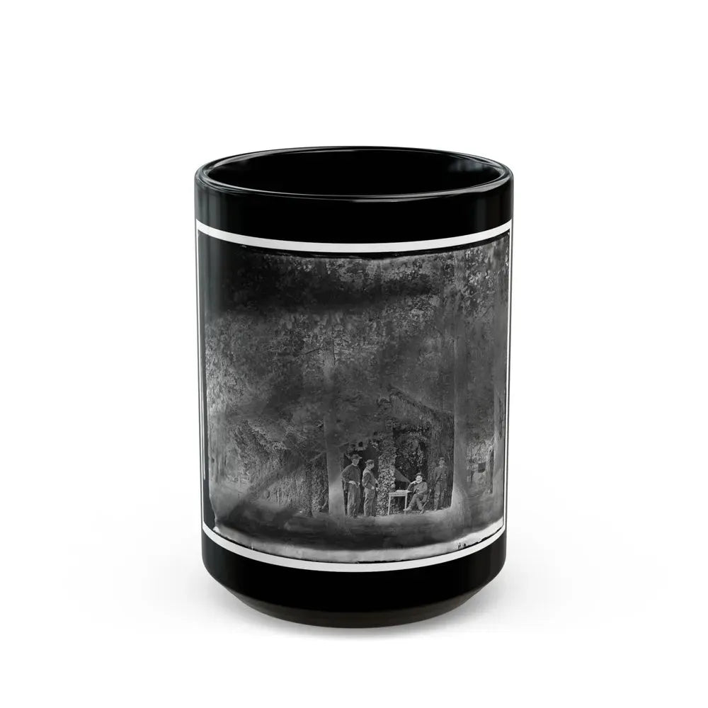 Bealeton, Virginia. General Marsena R. Patrick And Staff (U.S. Civil War) Black Coffee Mug 15oz - Go Mug Yourself