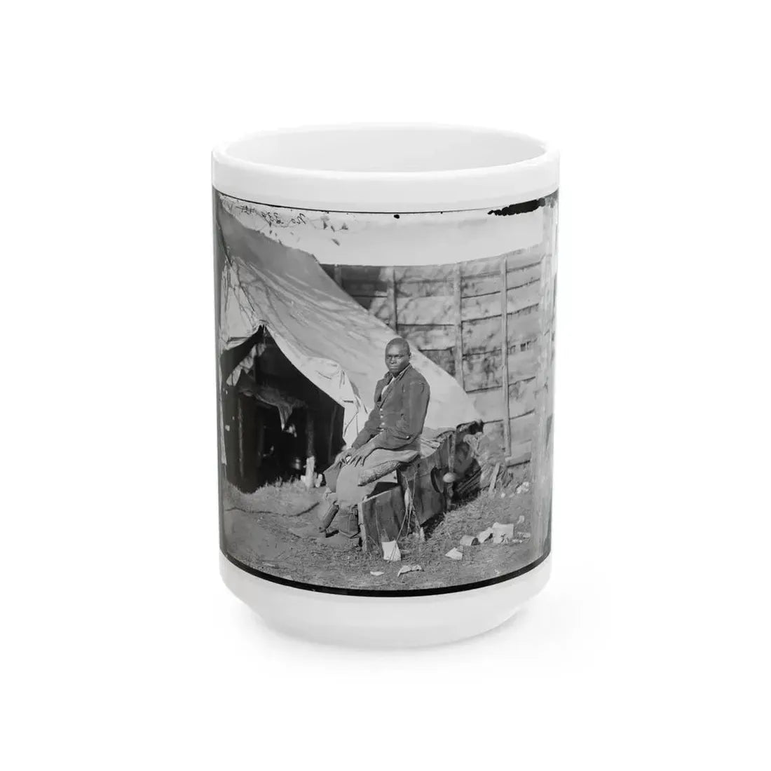 Bealeton, Virginia . John Henry, Servant, At Headquarters, 3d Army Corps, Army Of The Potomac (U.S. Civil War) White Coffee Mug 15oz - Go Mug Yourself