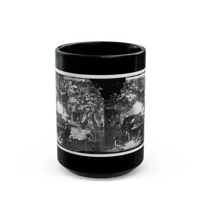 Bealeton, Virginia. Officer's Mess, Company E, 93d New York Volunteers (U.S. Civil War) Black Coffee Mug 15oz - Go Mug Yourself