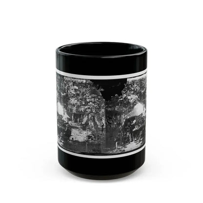 Bealeton, Virginia. Officer's Mess, Company E, 93d New York Volunteers (U.S. Civil War) Black Coffee Mug 15oz - Go Mug Yourself