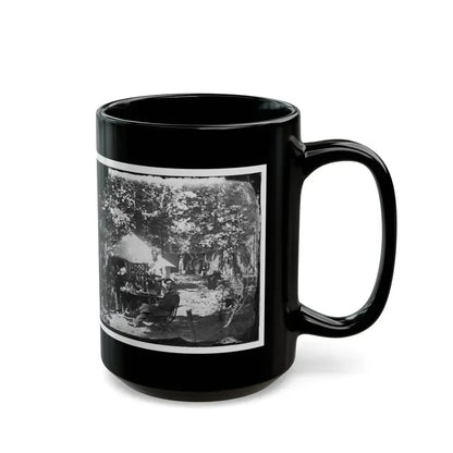 Bealeton, Virginia. Officer's Mess, Company E, 93d New York Volunteers (U.S. Civil War) Black Coffee Mug - Go Mug Yourself