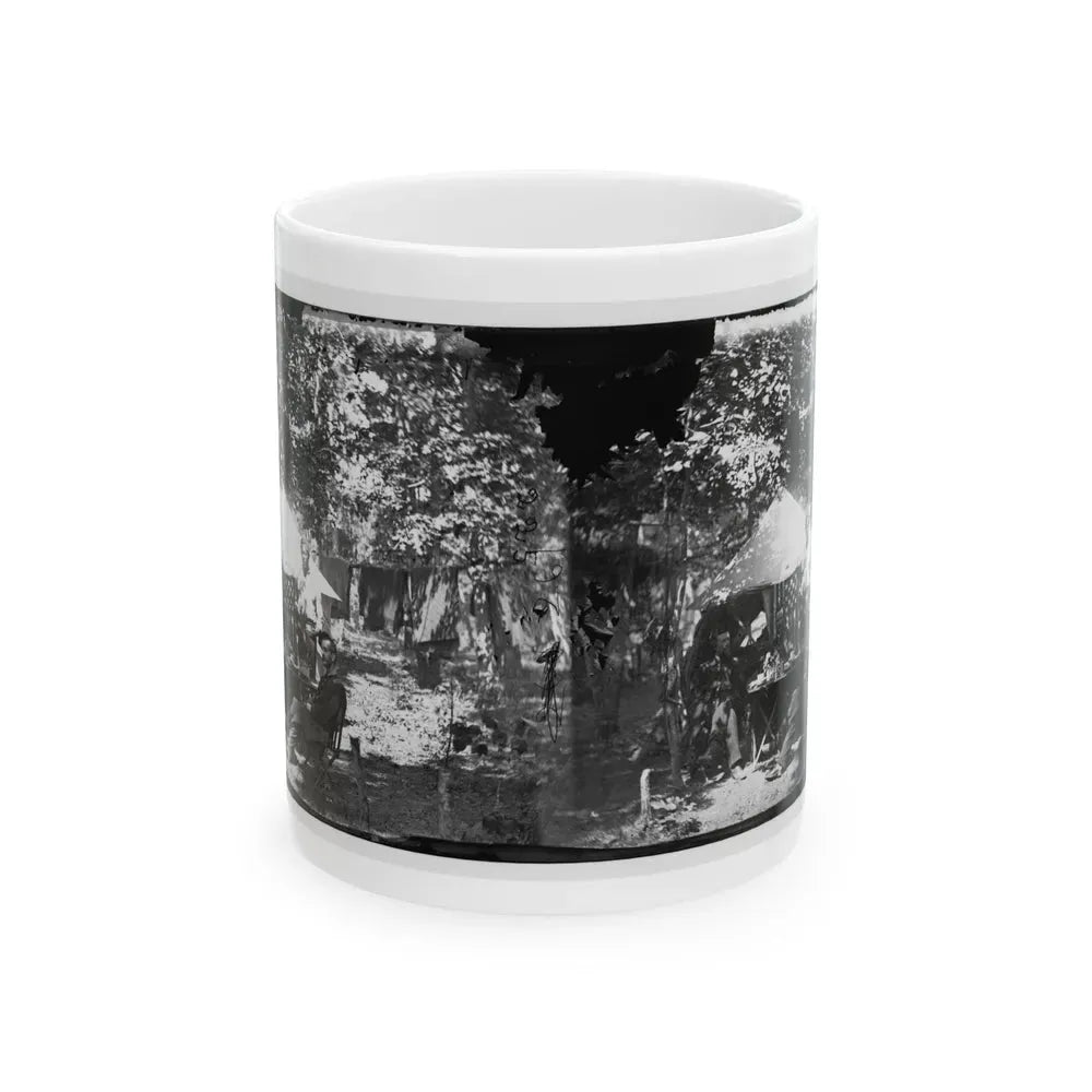 Bealeton, Virginia. Officer's Mess, Company E, 93d New York Volunteers (U.S. Civil War) White Coffee Mug 11oz - Go Mug Yourself