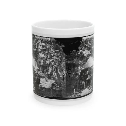 Bealeton, Virginia. Officer's Mess, Company E, 93d New York Volunteers (U.S. Civil War) White Coffee Mug 11oz - Go Mug Yourself