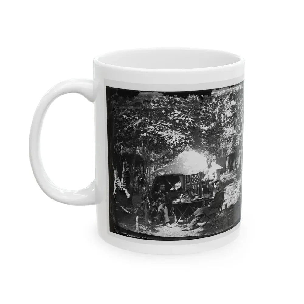 Bealeton, Virginia. Officer's Mess, Company E, 93d New York Volunteers (U.S. Civil War) White Coffee Mug - Go Mug Yourself