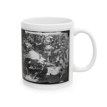 Bealeton, Virginia. Officer's Mess, Company E, 93d New York Volunteers (U.S. Civil War) White Coffee Mug - Go Mug Yourself
