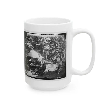 Bealeton, Virginia. Officer's Mess, Company E, 93d New York Volunteers (U.S. Civil War) White Coffee Mug - Go Mug Yourself