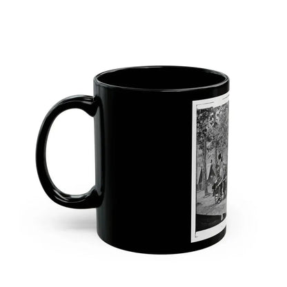 Bealeton, Virginia. Officer's Mess. Company F, 93d New York Volunteers Headquarters, Army Of The Potomac (U.S. Civil War) Black Coffee Mug - Go Mug Yourself