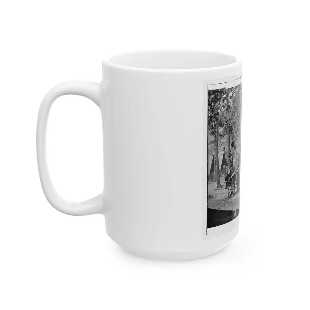 Bealeton, Virginia. Officer's Mess. Company F, 93d New York Volunteers Headquarters, Army Of The Potomac (U.S. Civil War) White Coffee Mug - Go Mug Yourself