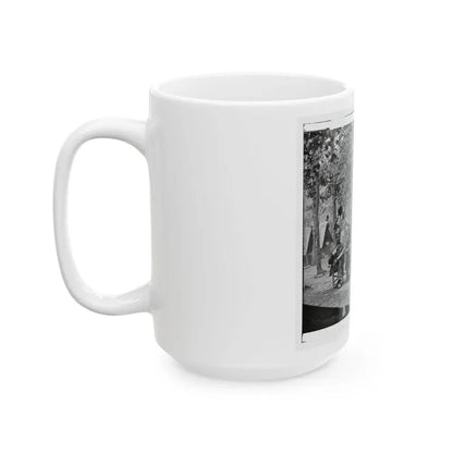 Bealeton, Virginia. Officer's Mess. Company F, 93d New York Volunteers Headquarters, Army Of The Potomac (U.S. Civil War) White Coffee Mug - Go Mug Yourself
