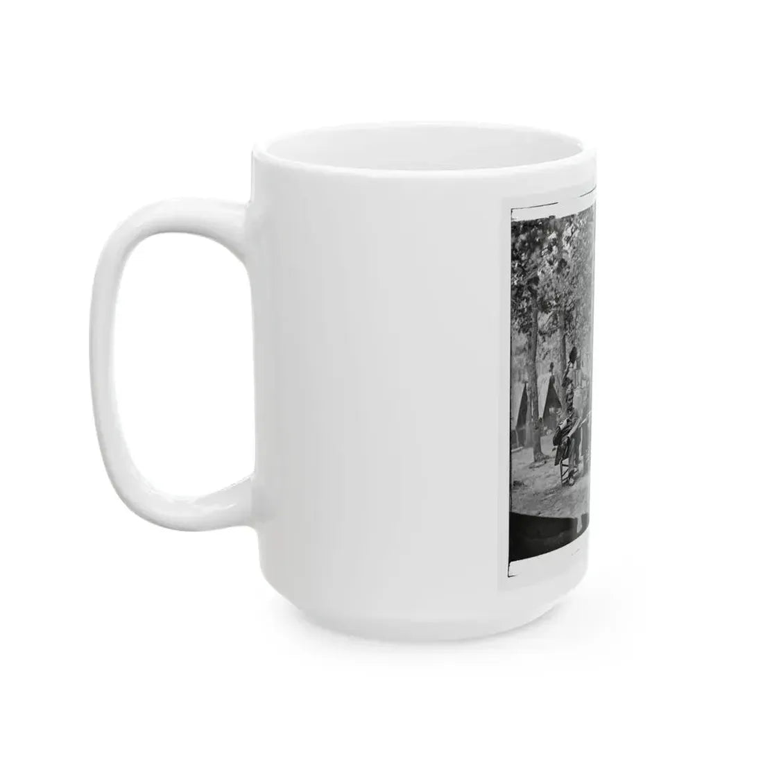 Bealeton, Virginia. Officer's Mess. Company F, 93d New York Volunteers Headquarters, Army Of The Potomac (U.S. Civil War) White Coffee Mug - Go Mug Yourself