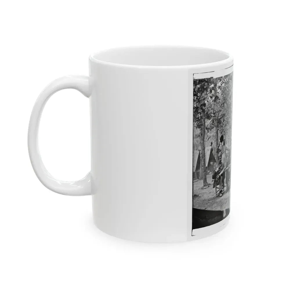 Bealeton, Virginia. Officer's Mess. Company F, 93d New York Volunteers Headquarters, Army Of The Potomac (U.S. Civil War) White Coffee Mug - Go Mug Yourself