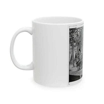 Bealeton, Virginia. Officer's Mess. Company F, 93d New York Volunteers Headquarters, Army Of The Potomac (U.S. Civil War) White Coffee Mug - Go Mug Yourself