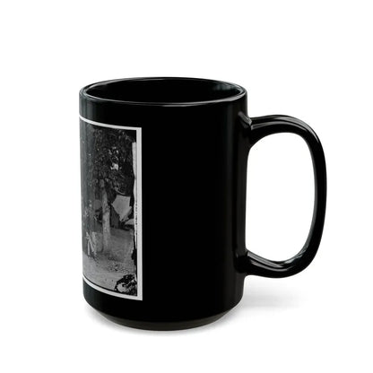 Bealeton, Virginia. Officers And Non-Commissioned Officers Of Company D, 93d New York Infantry (U.S. Civil War) Black Coffee Mug - Go Mug Yourself