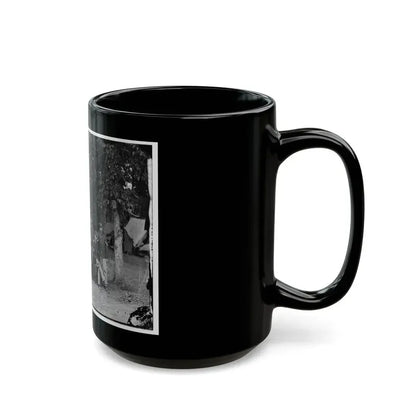 Bealeton, Virginia. Officers And Non-Commissioned Officers Of Company D, 93d New York Infantry (U.S. Civil War) Black Coffee Mug - Go Mug Yourself