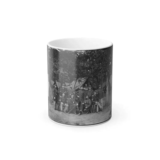 Bealeton, Virginia. Officers and Non-Commissioned Officers of Company D, 93D New York Infantry (U.S. Civil War) Color Changing Coffee Mug 11oz Default Title - Go Mug Yourself