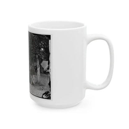 Bealeton, Virginia. Officers And Non-Commissioned Officers Of Company D, 93d New York Infantry (U.S. Civil War) White Coffee Mug - Go Mug Yourself