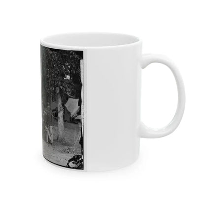 Bealeton, Virginia. Officers And Non-Commissioned Officers Of Company D, 93d New York Infantry (U.S. Civil War) White Coffee Mug - Go Mug Yourself