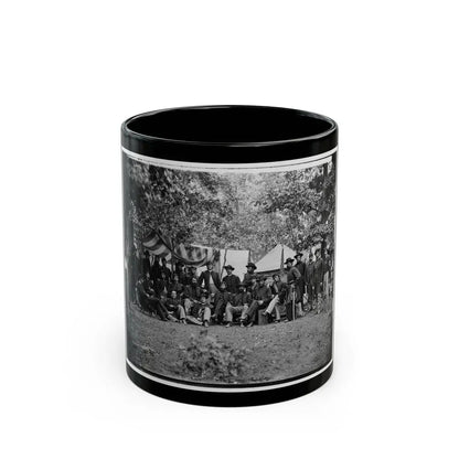 Bealeton, Virginia. Officers Of 93d New York Infantry (U.S. Civil War) Black Coffee Mug 11oz - Go Mug Yourself