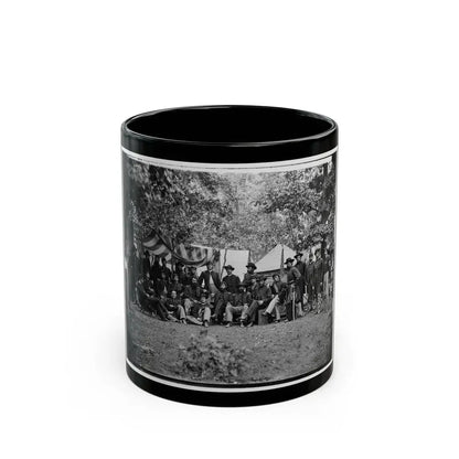 Bealeton, Virginia. Officers Of 93d New York Infantry (U.S. Civil War) Black Coffee Mug 11oz - Go Mug Yourself