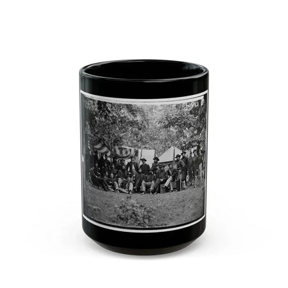 Bealeton, Virginia. Officers Of 93d New York Infantry (U.S. Civil War) Black Coffee Mug 15oz - Go Mug Yourself