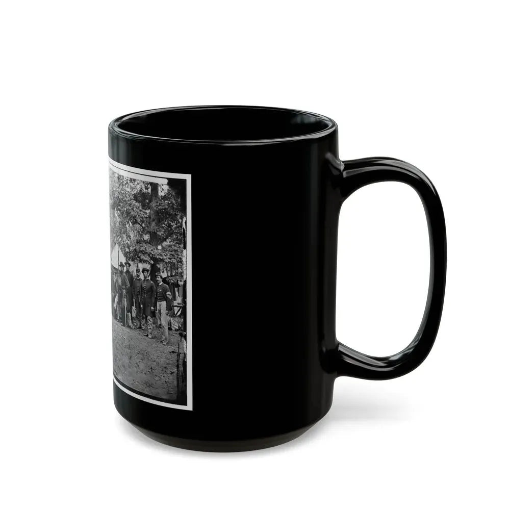 Bealeton, Virginia. Officers Of 93d New York Infantry (U.S. Civil War) Black Coffee Mug - Go Mug Yourself