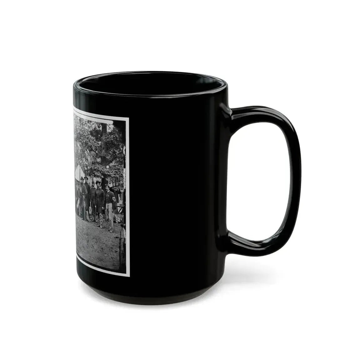 Bealeton, Virginia. Officers Of 93d New York Infantry (U.S. Civil War) Black Coffee Mug - Go Mug Yourself