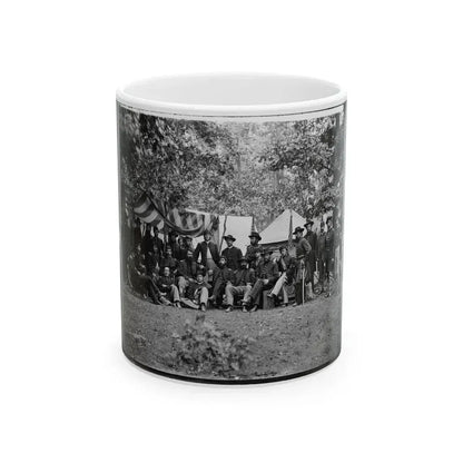 Bealeton, Virginia. Officers Of 93d New York Infantry (U.S. Civil War) White Coffee Mug 11oz - Go Mug Yourself