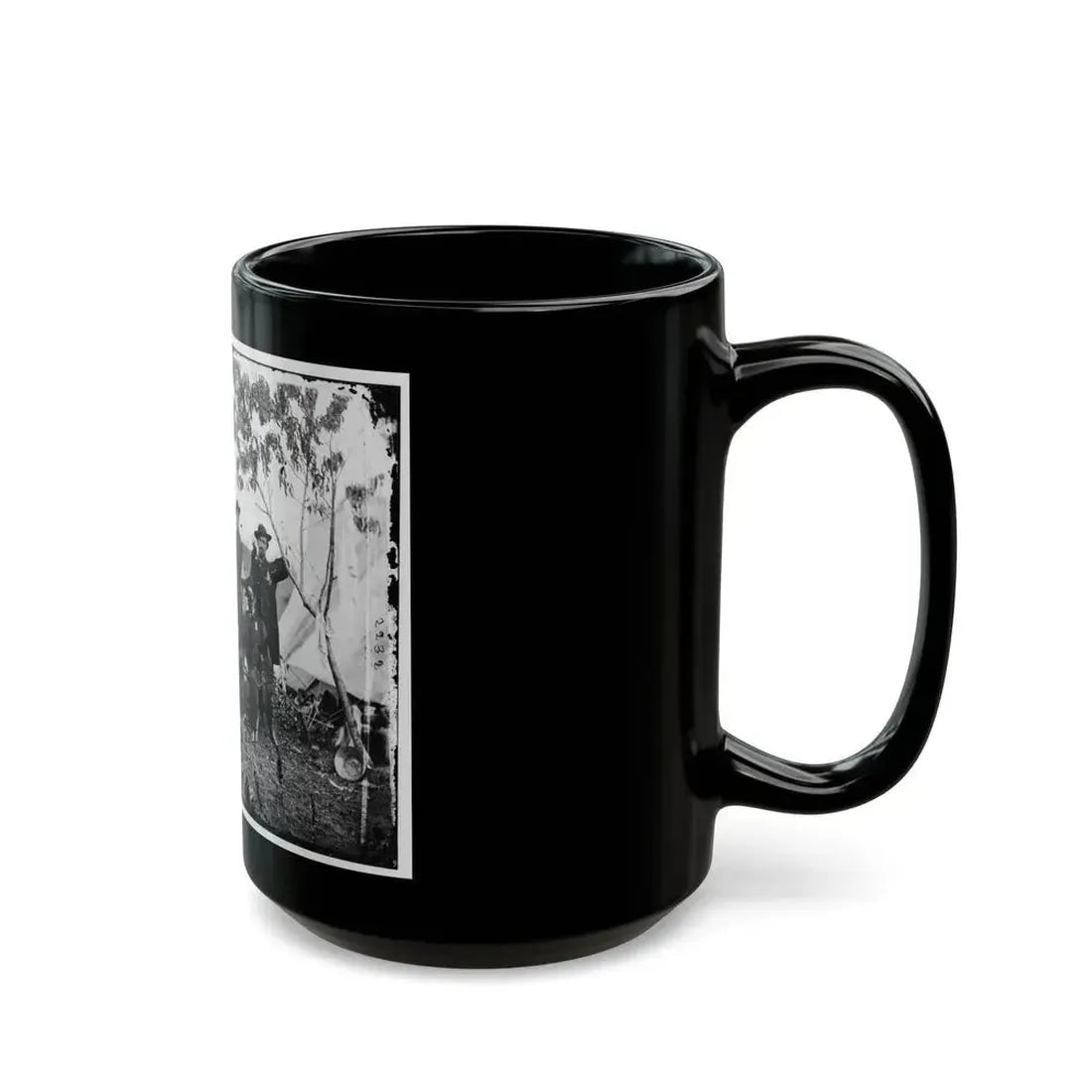 Bealeton, Virginia. Officers Of Signal Corps. Headquarters, Army Of The Potomac (U.S. Civil War) Black Coffee Mug - Go Mug Yourself