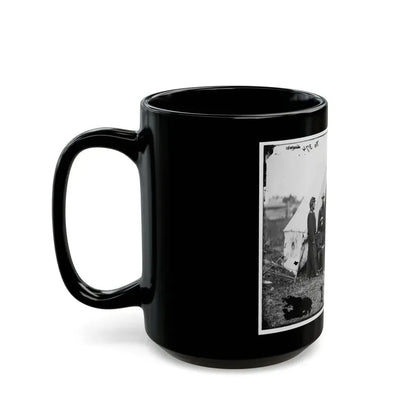 Bealeton, Virginia. Officers Of Signal Corps. Headquarters, Army Of The Potomac (U.S. Civil War) Black Coffee Mug - Go Mug Yourself