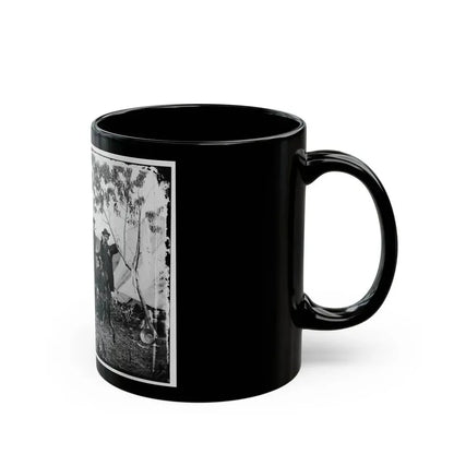 Bealeton, Virginia. Officers Of Signal Corps. Headquarters, Army Of The Potomac (U.S. Civil War) Black Coffee Mug - Go Mug Yourself