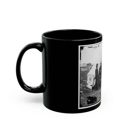 Bealeton, Virginia. Officers Of Signal Corps. Headquarters, Army Of The Potomac (U.S. Civil War) Black Coffee Mug - Go Mug Yourself