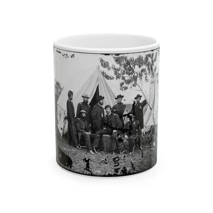 Bealeton, Virginia. Officers Of Signal Corps. Headquarters, Army Of The Potomac (U.S. Civil War) White Coffee Mug 11oz - Go Mug Yourself