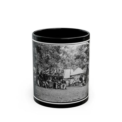 Bealeton, Virginia. Regimental Staff 93d New York Infantry. (Morgan Rifles) (U.S. Civil War) Black Coffee Mug 11oz - Go Mug Yourself